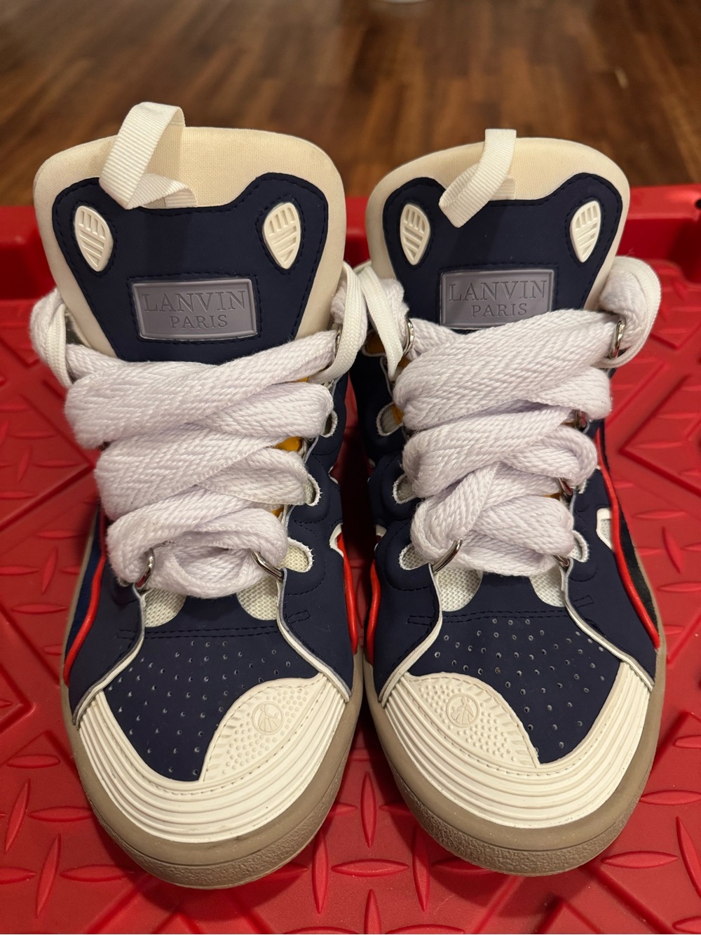 Lanvin High Top “Curb” Sneakers
